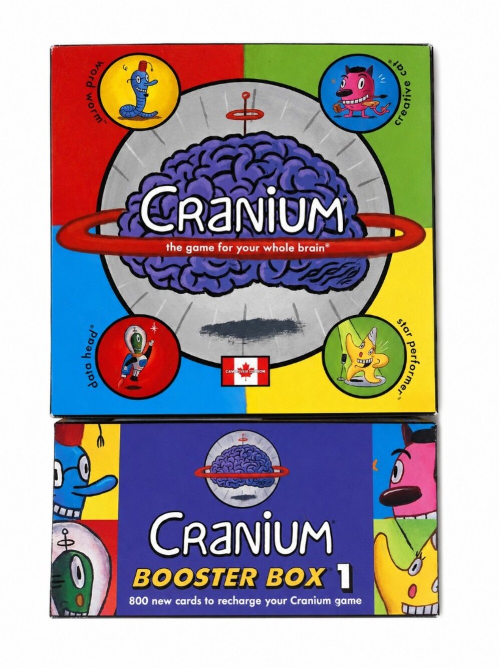 Cranium Board Game + Booster Box 1 Expansion Complete Canadian Edition